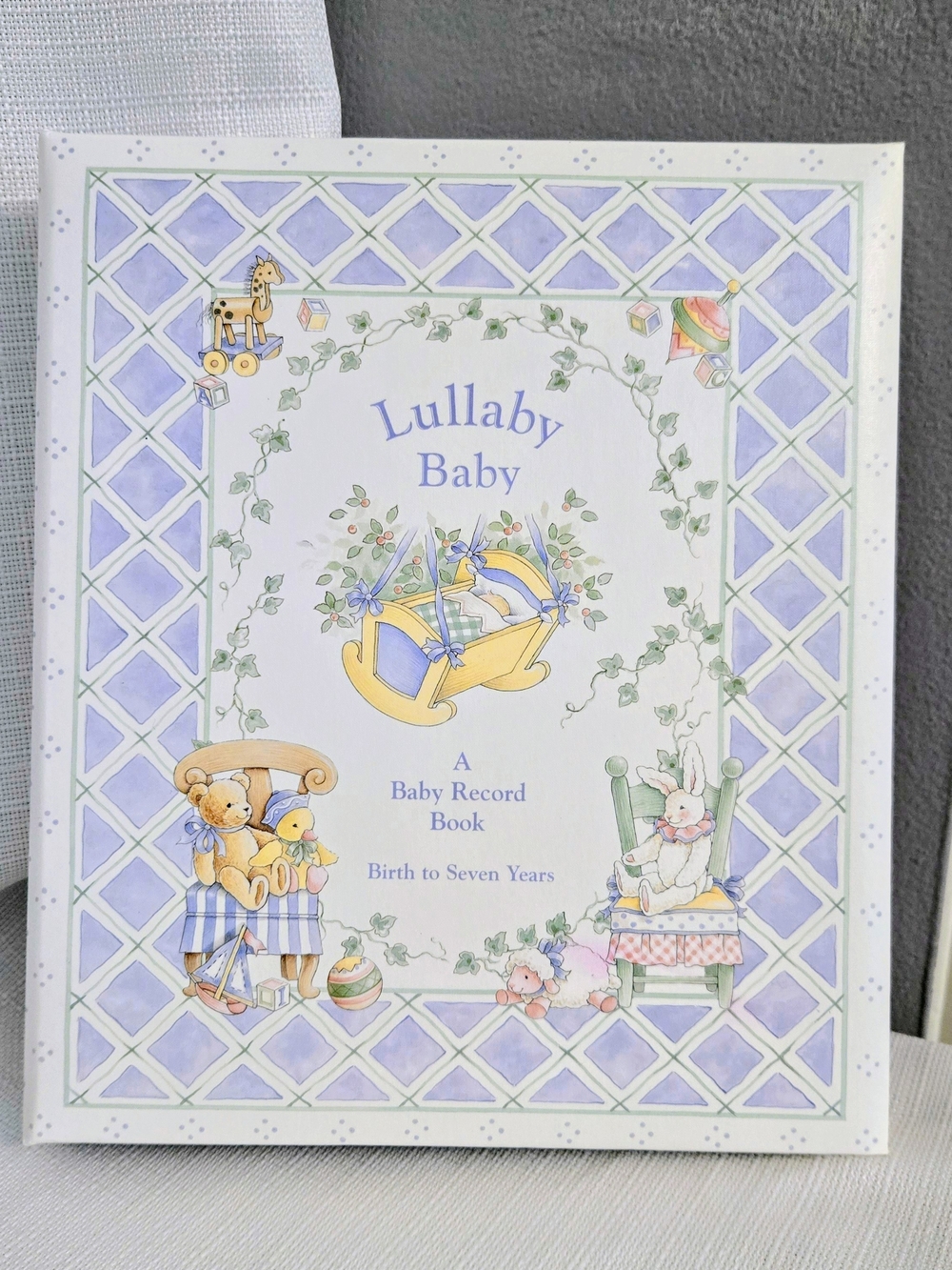 Baby Lullaby Record Book Birth To Seven Years Stuffed Animals Plaid C.R. Gibson